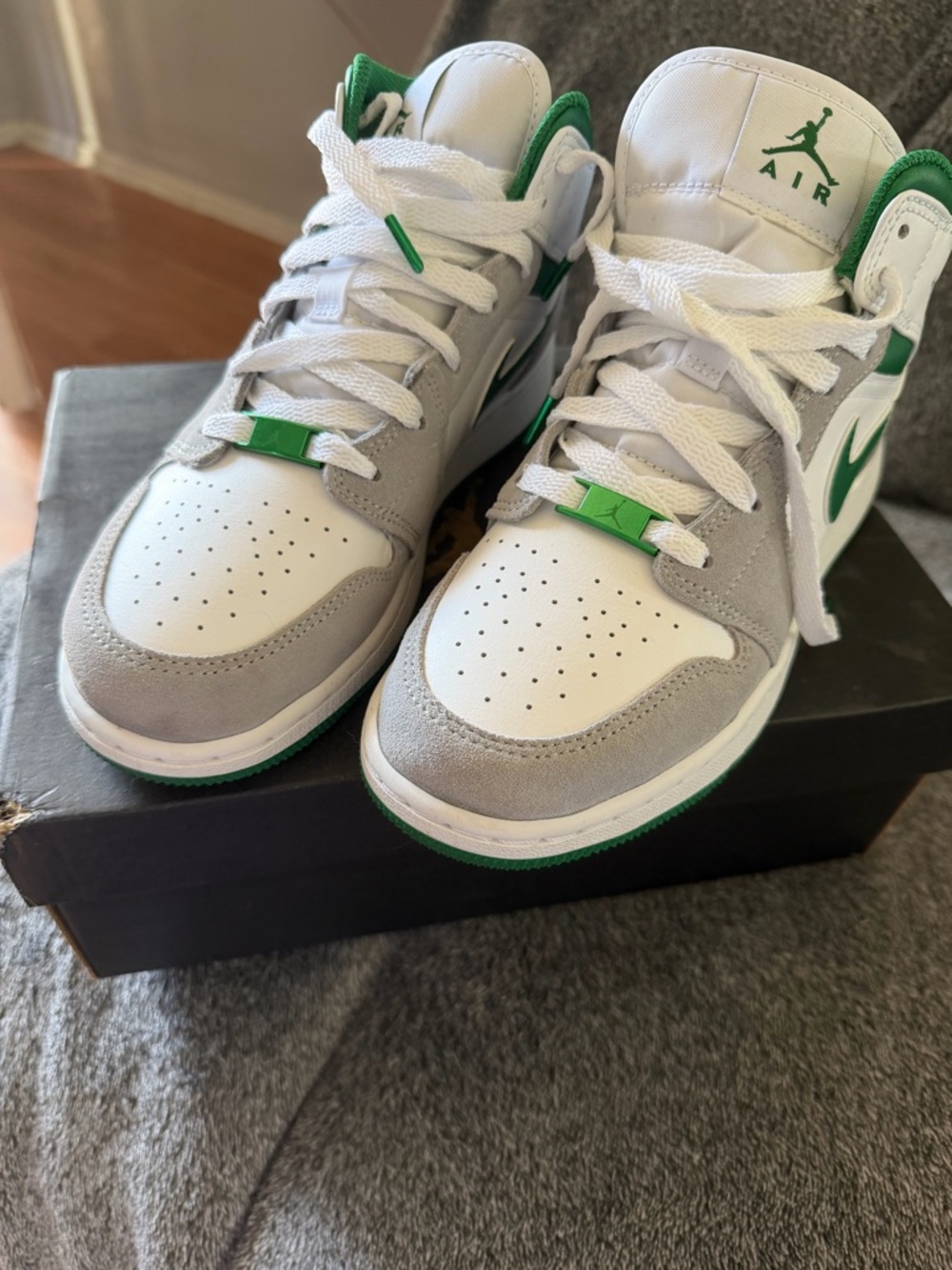 Air Jordan 1 Mid SE ‘Grey Pine Green’